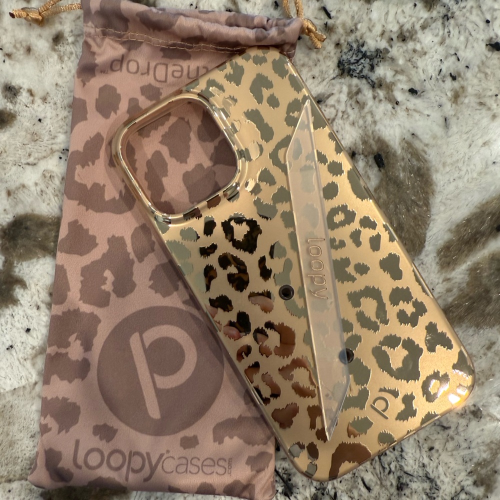 Loopy Case Wild Leopard Phone Cover - Gold and Tan